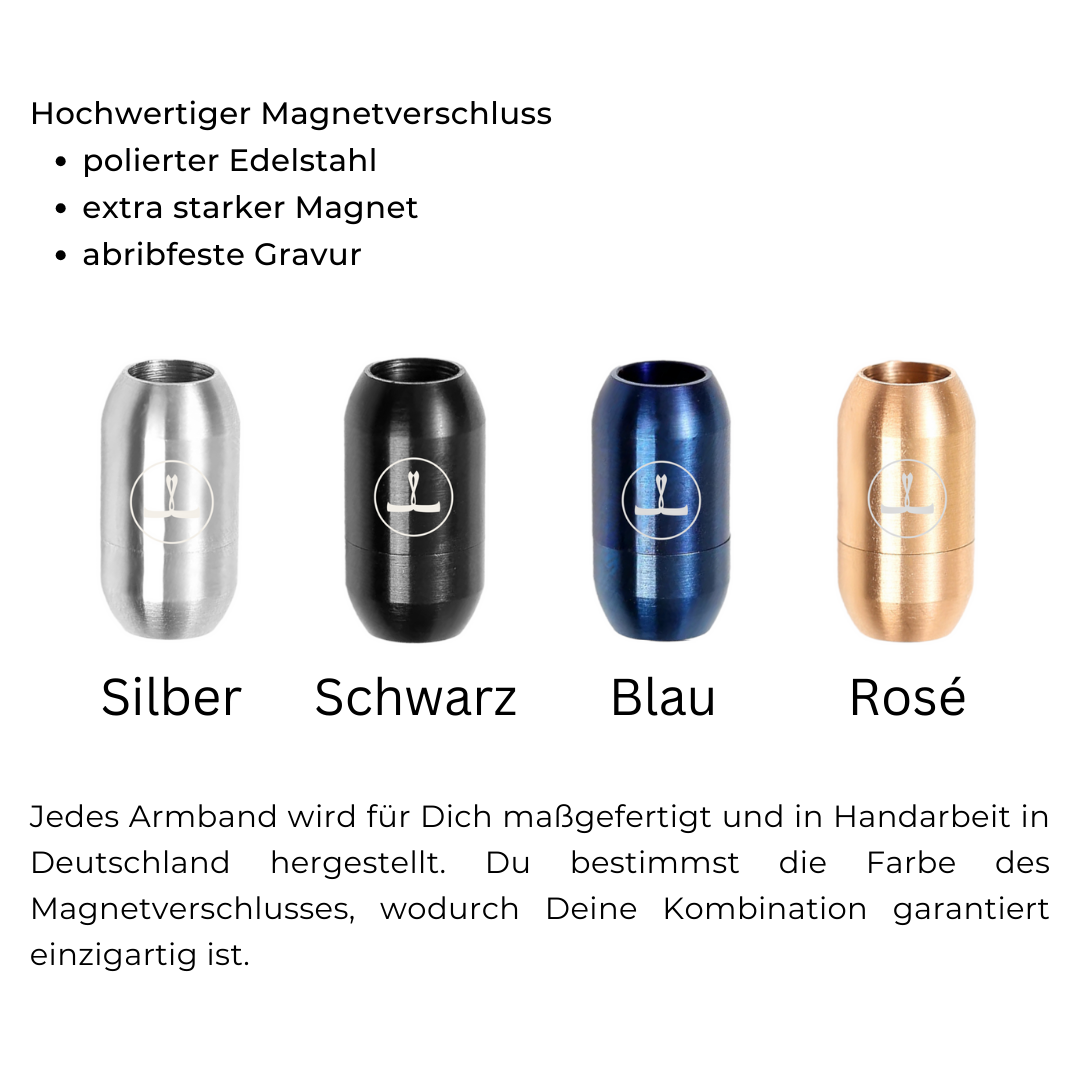 Segeltauarmband Max Black