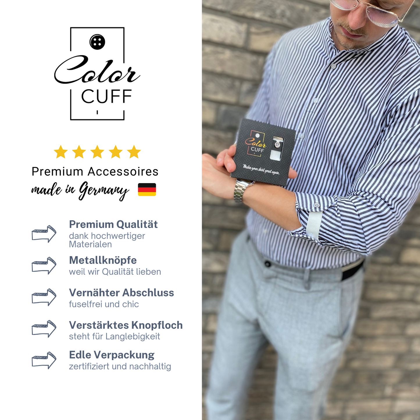 Manschettenhalter "Professor"